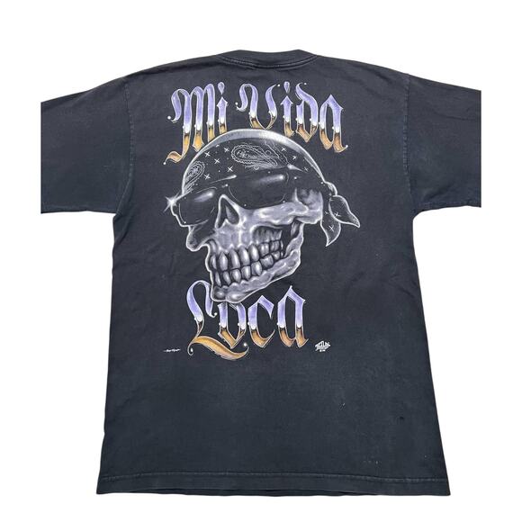 VTG 90’s Aztlan “ Mi Vida Loca “ Single stitch Men size LargeMade in USA